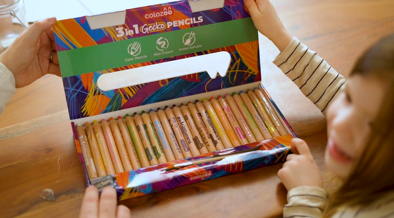Amazon.com: colozoo 3 In 1 Color Pencil Set for Kids -24 Colored